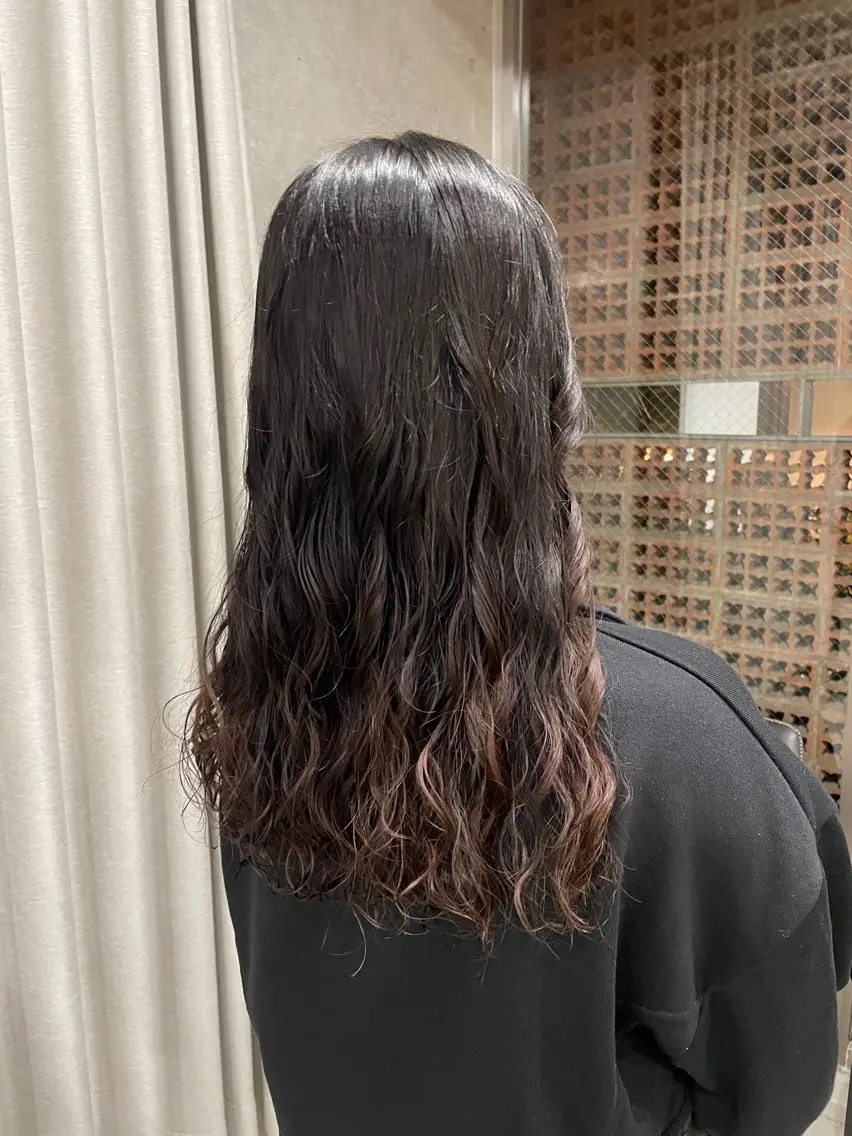 ミディアム カラー パーマ カット パーマ トリートメント 表参道🌿赤み消し カラー/チナツのヘアスタイル