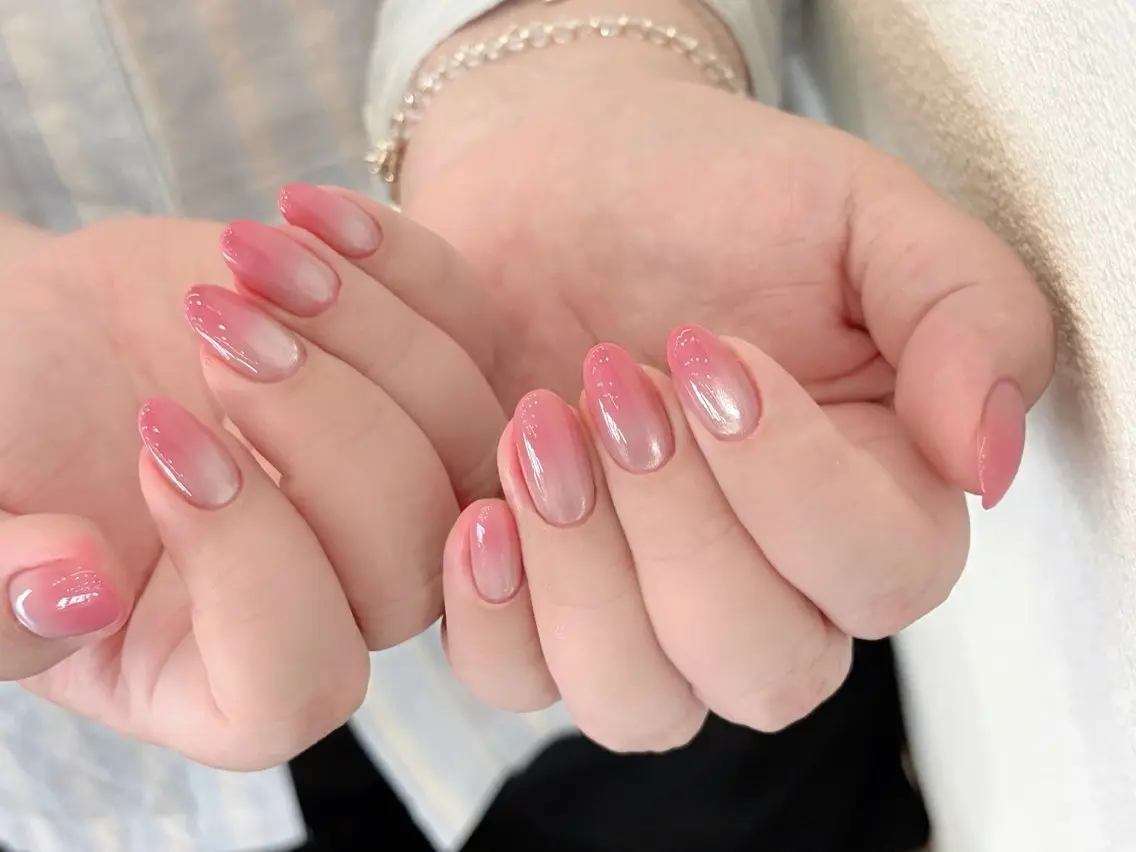 メンズ ネイル メンズ韓国風 オーロラネイル チークネイル 長さ出し フレンチネイル ハンドネイル ハンドケア NEW NAIL 池袋のネイルデザイン
