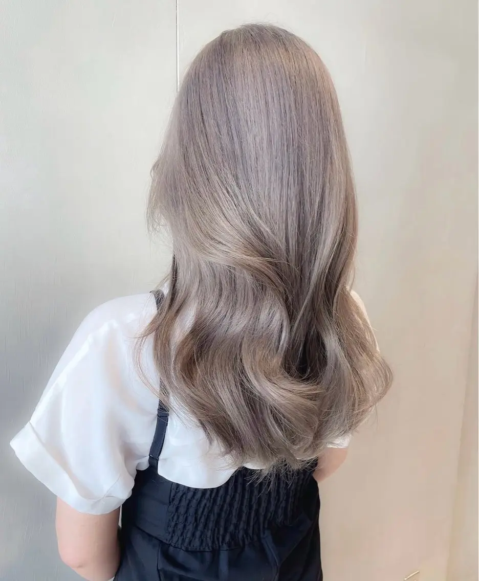 セミロング ヘアカラー あおい /ブリーチモデル募集のヘアスタイル