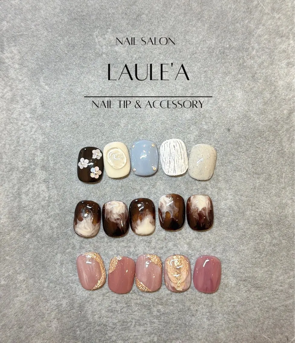 ネイル アートネイル ハンドネイル nailsalon Laule'aのネイルデザイン
