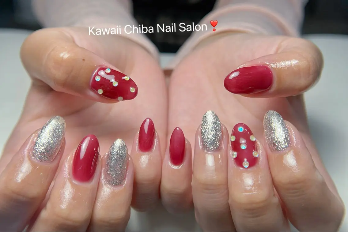 ネイル 長さ出し フットネイル 韓国ネイル ラメ(グリッター) 夏ネイル Kawaii Chiba nailのネイルデザイン