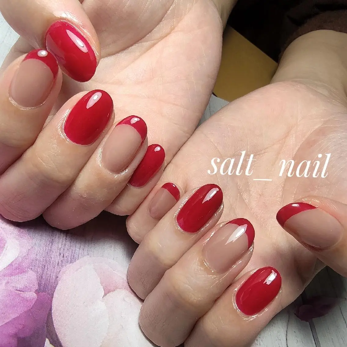 ネイル フレンチネイル 個人サロン saltnailのネイルデザイン