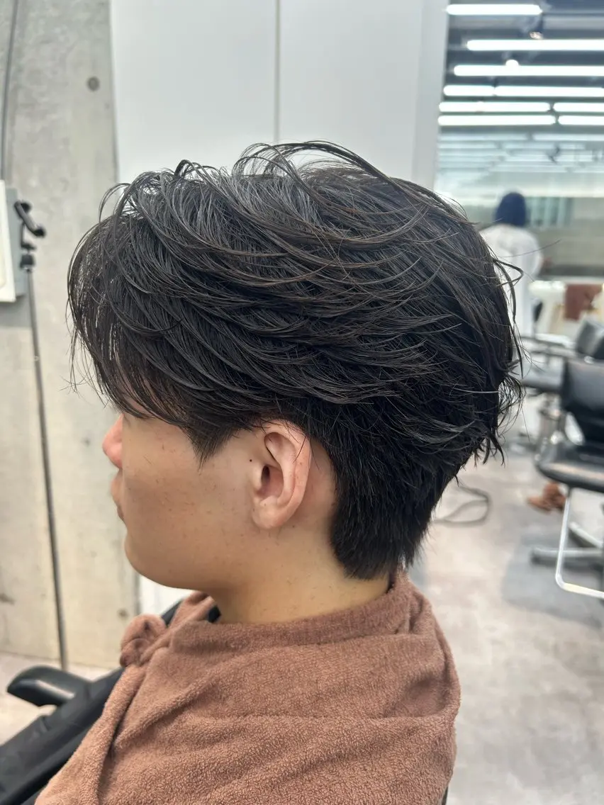 パーマ メンズ フェザーパーマ メンズパーマ パーマ f i f t h メンズパーマ/ヒロシのヘアスタイル