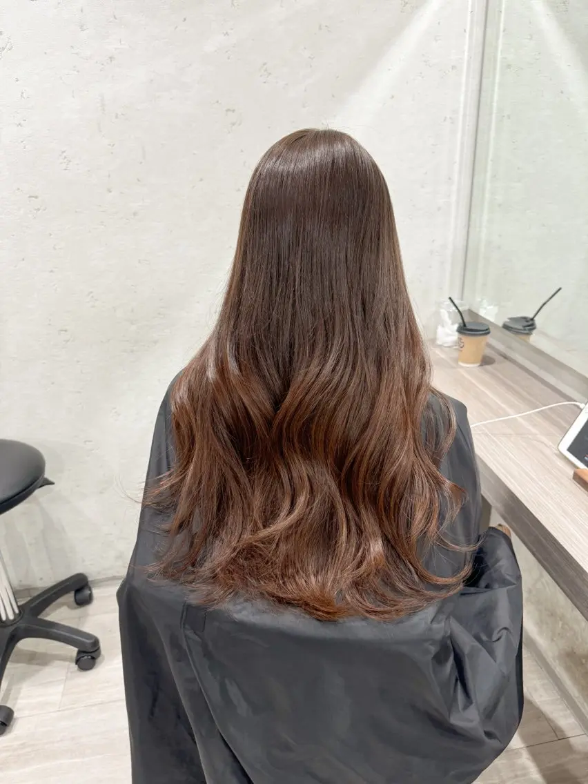 ミディアム 艶カラー/ヘアセット 着付け ふうか 渋谷のヘアスタイル