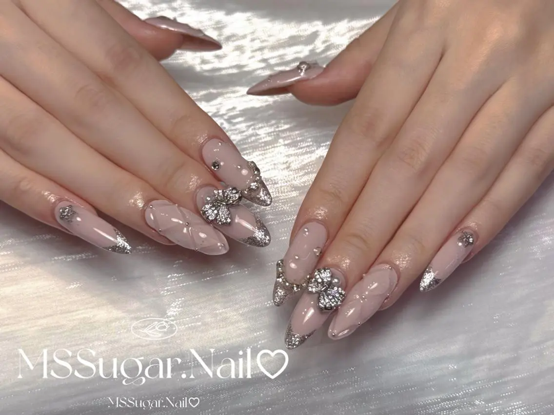 ネイル ハロウィン ロングネイル マグネットネイル スカルプネイル ネイルチップ MSSugar Nailのネイルデザイン