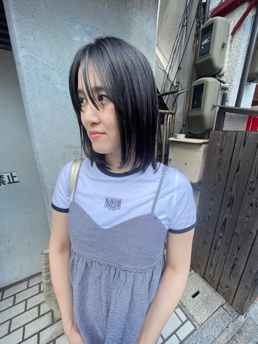 ミディアム レイヤーカット カット ayane⭐️ボブ・ ショート・パーマのヘアスタイル