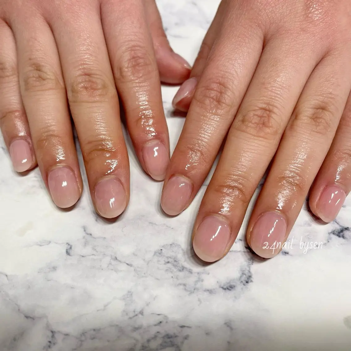 ネイル ワンカラーネイル ピンク Atelier by 24nail/Ayaのネイルデザイン