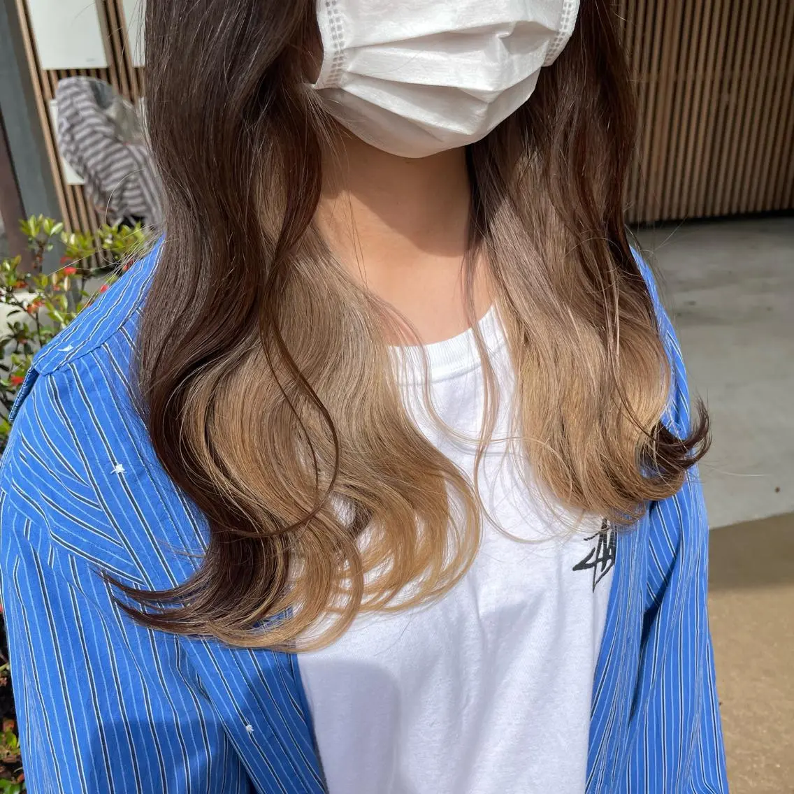 ロング カラー ヘアカラー 中山 まどかのヘアスタイル