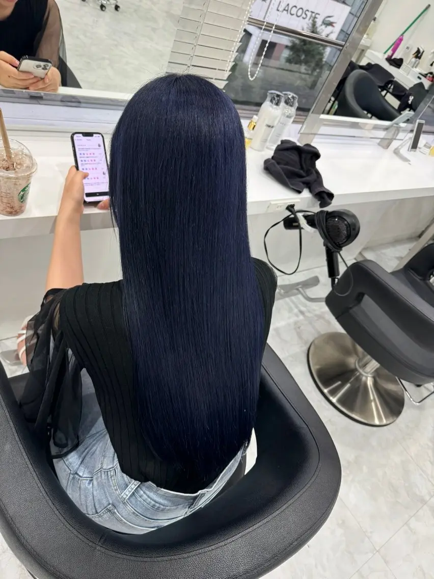 ロング カラー ヘアカラー トリートメント 大人っぽ韓国🤍ブリ ーチ/mitsukiのヘアスタイル