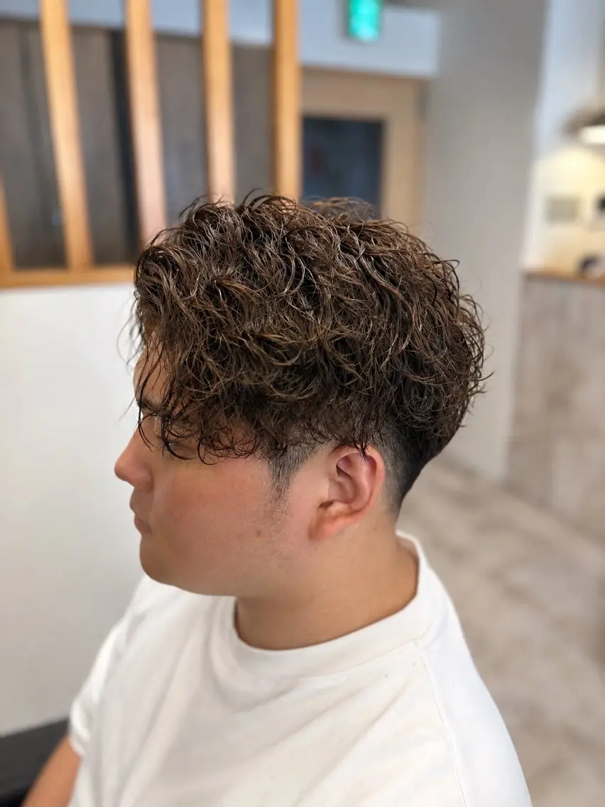 パーマ メンズ メンズサロン リョウタのヘアスタイル