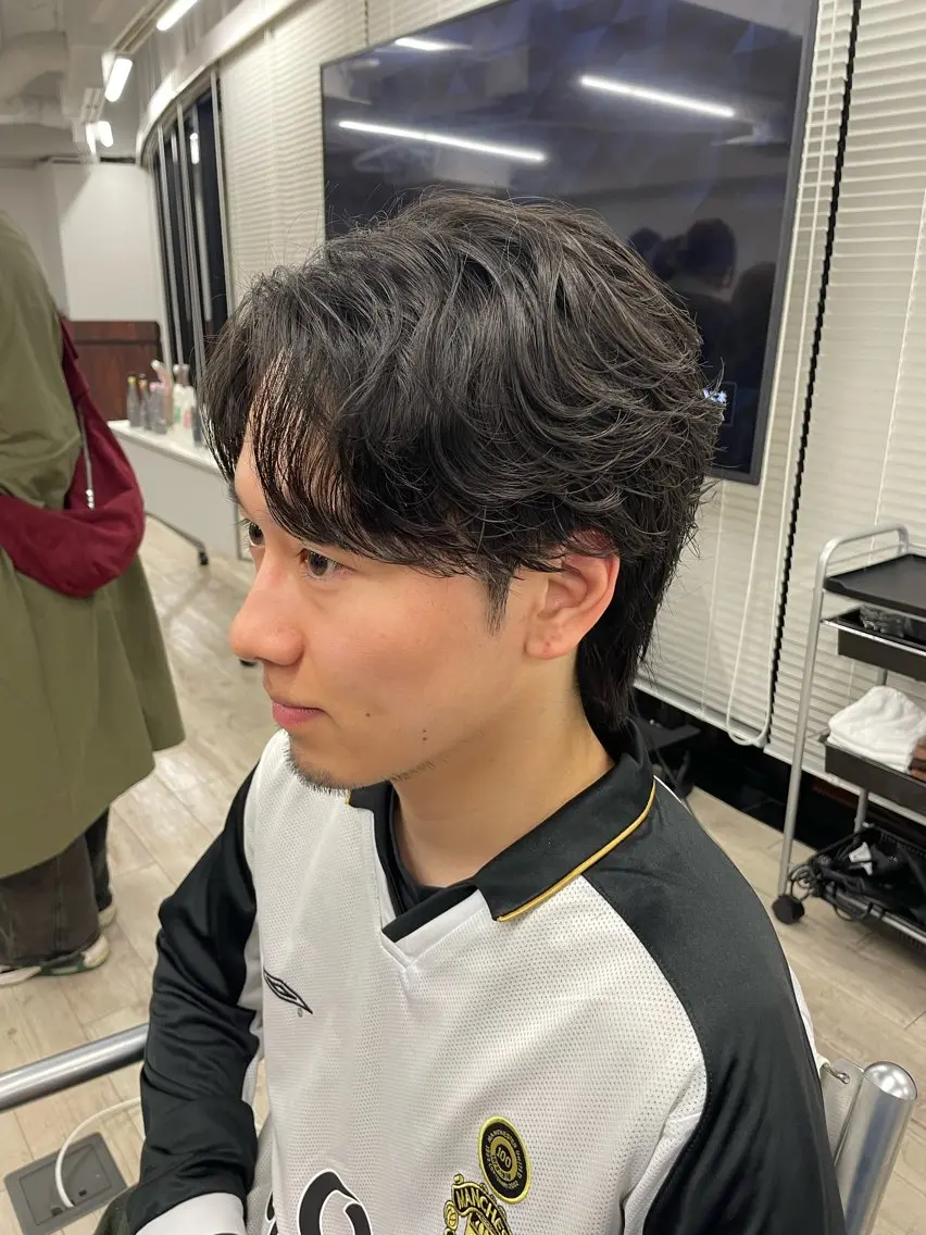 メンズカット&パーマ(フェザー、ニュアンス等)💇🏻20%OFFの写真