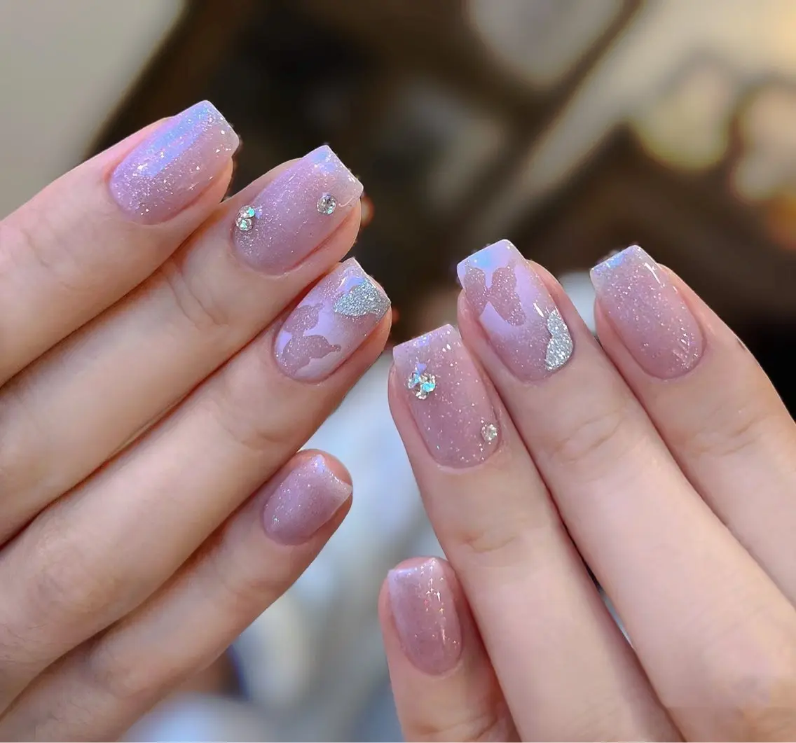 ネイル アートネイル チークネイル 長さ出し フレンチネイル ジェルネイル YK Beauty Salonのマツエク・マツパデザイン
