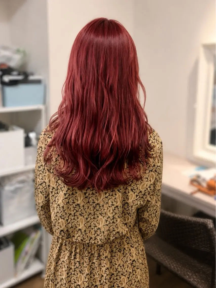 セミロング ヘアカラー SA KIのヘアスタイル