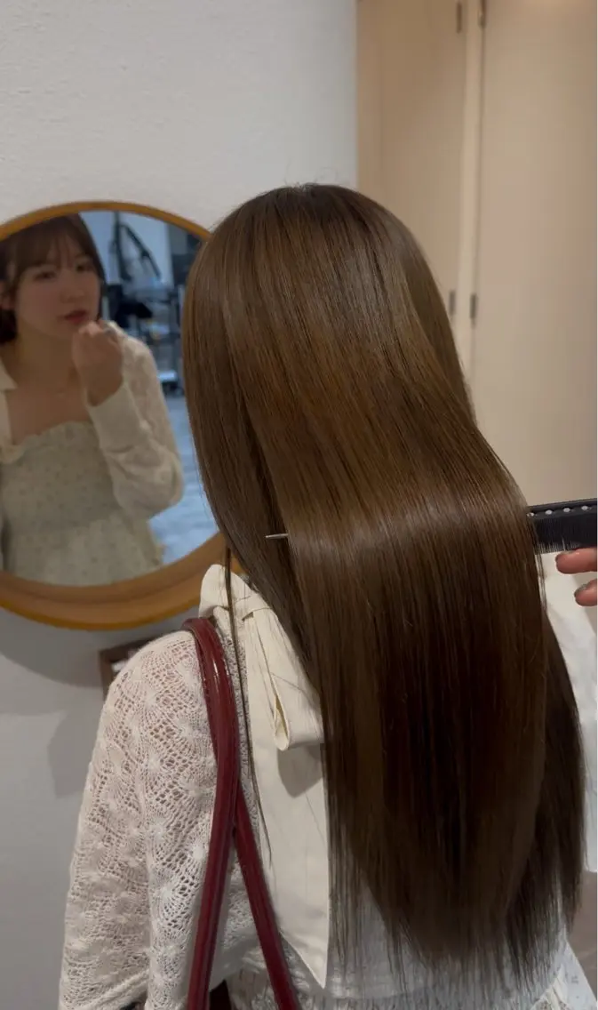 ロング 縮毛矯正 美髪矯正・ブリーチ 矯正🫧秋元ゆたかのヘアスタイル