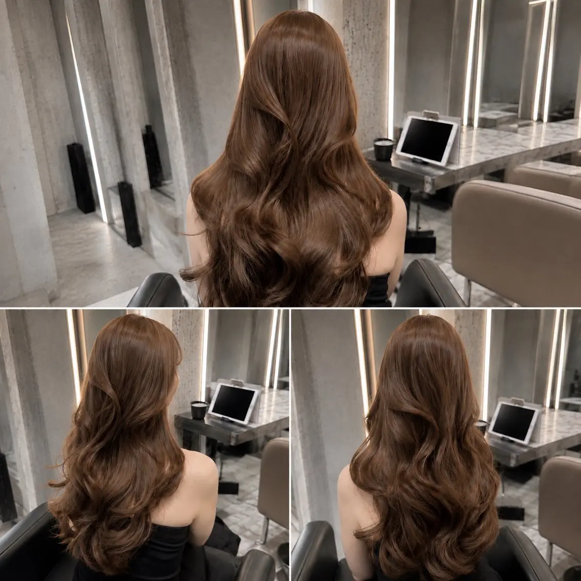 ロング カラー ブリーチ 透明感カラー カット ヘアカラー トリートメント ヘアセット 💖透明感カラー縮毛 レイヤー/大宮/虎白のヘアスタイル