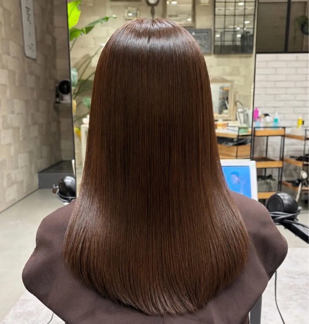 ロング 縮毛矯正 縮毛矯正 The C 海老名 まこ🎀のヘアスタイル