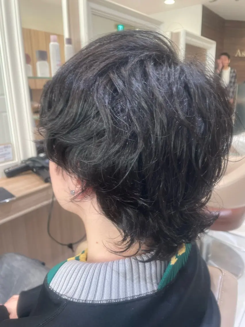 ショート パーマ メンズ カット パーマ 韓国ヘアメイク🎀/ 縮毛矯正✨山本媛香のヘアスタイル