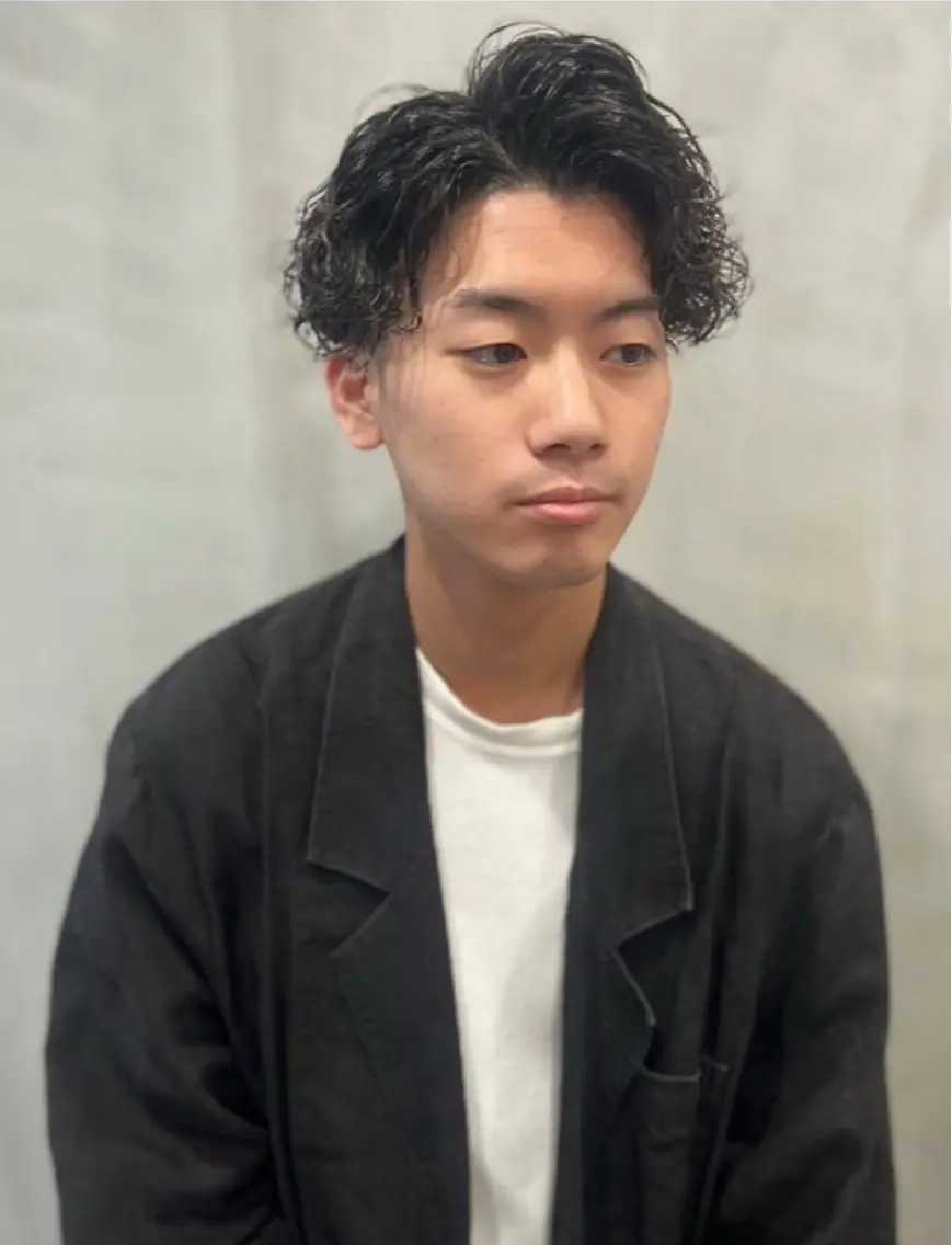 パーマ メンズ パーマ 川北 恭輝のヘアスタイル
