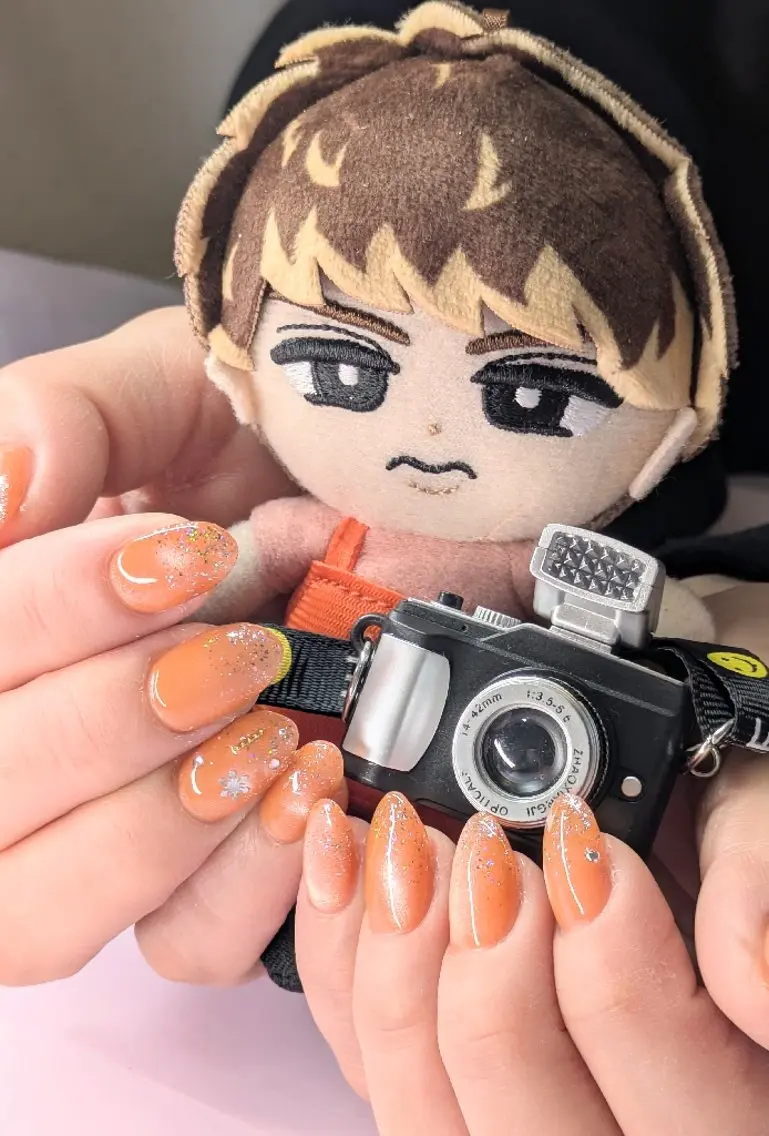 ネイル ハンドネイル imaichise 🧡💜推しネイルのネイルデザイン