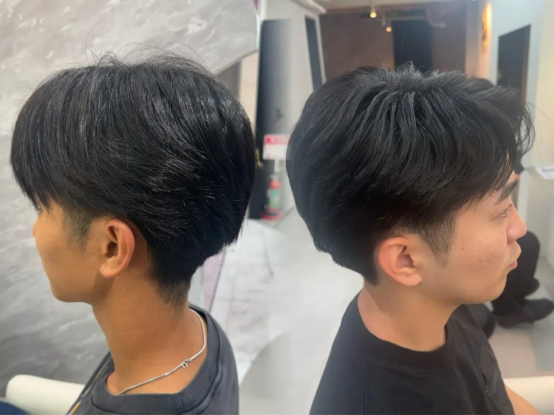 ショート パーマ メンズ カット パーマ 【メンズ特化】池袋 韓国スタイル飯塚のヘアスタイル