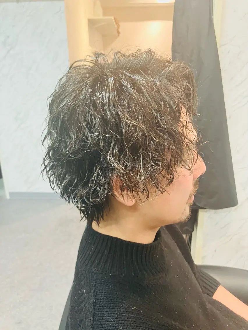 パーマ メンズ カット パーマ メンズ特化/パーマ/ フェードWATARUのヘアスタイル