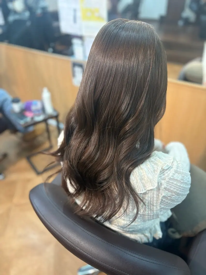 ロング カラー ベージュカラー ピンクカラー ピンクベージュ カット ヘアカラー 🍒Ayana🍒 艶カラー🍒のヘアスタイル