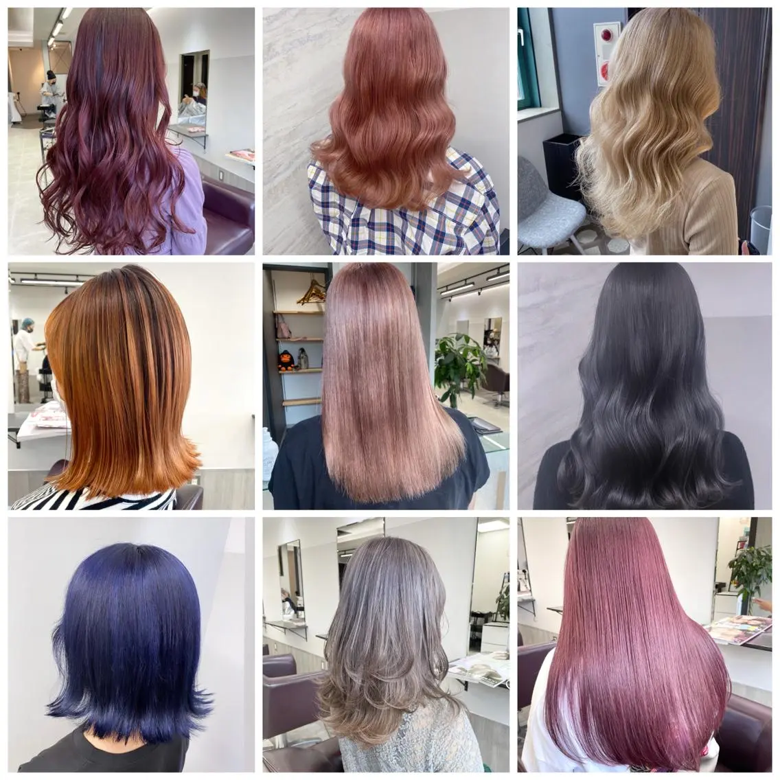 ミディアム カラー ヘアカラー AIRI layer cut hairのヘアスタイル