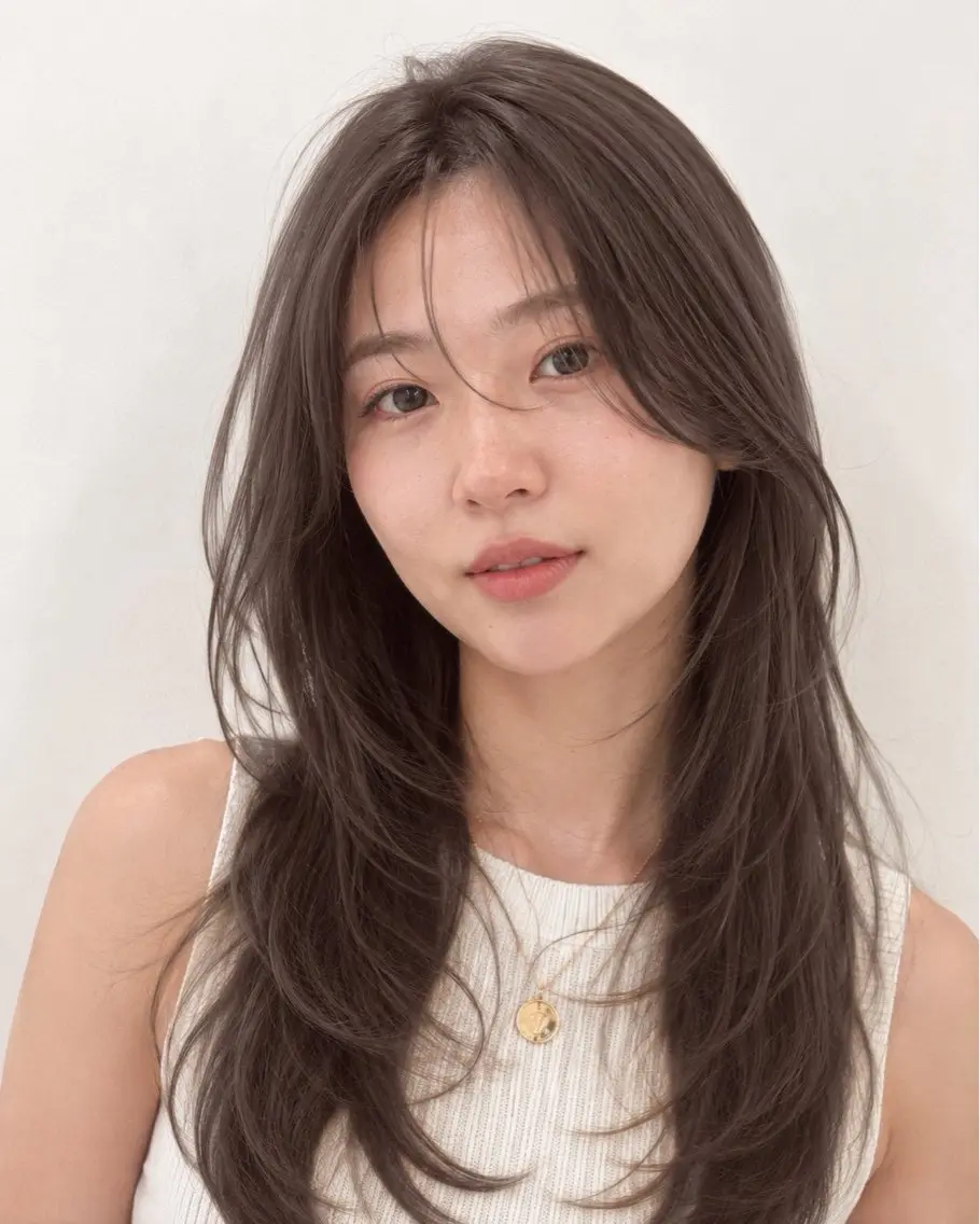 ロング ヘアカラー トリートメント début / みやびのヘアスタイル