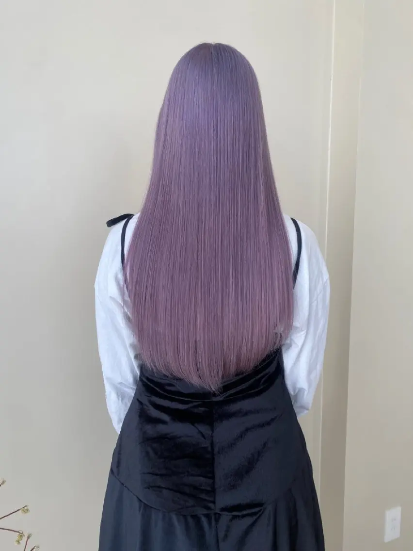 ロング カラー 似合わせカットカラー りおなのヘアスタイル