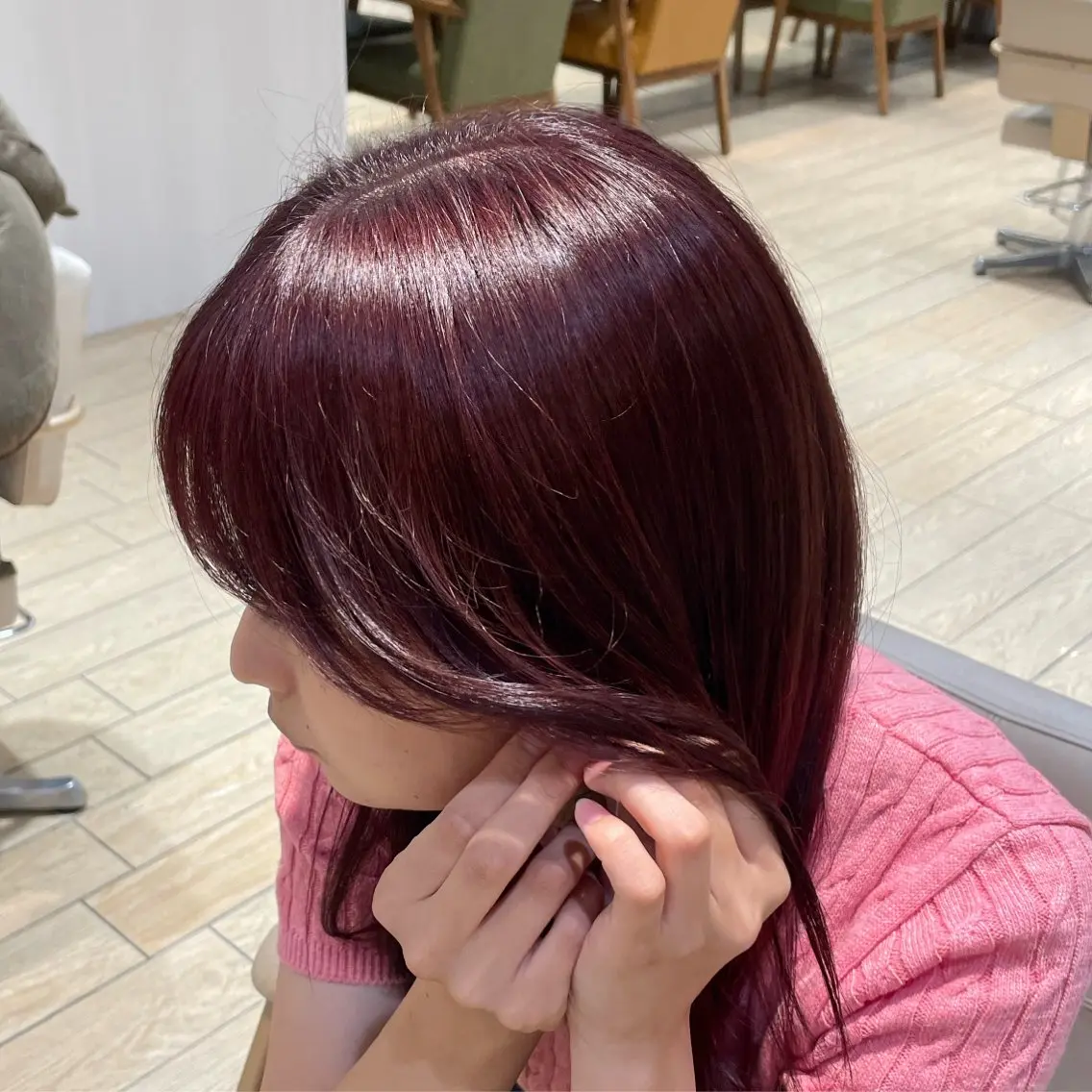 ロング 似合わせカット⌇ヘア セット⌇A i‎🤍のヘアスタイル