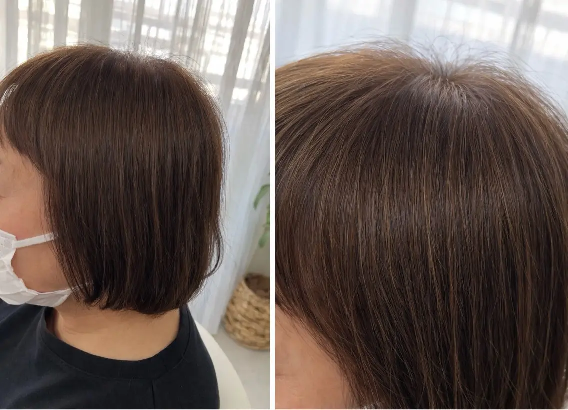 ミディアム ヘアカラー Tinté ティンテのヘアスタイル
