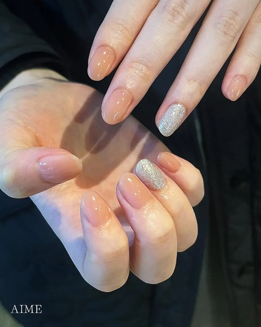 【平日限定・ミニモ限定】*ハンド*シンプルネイルの写真
