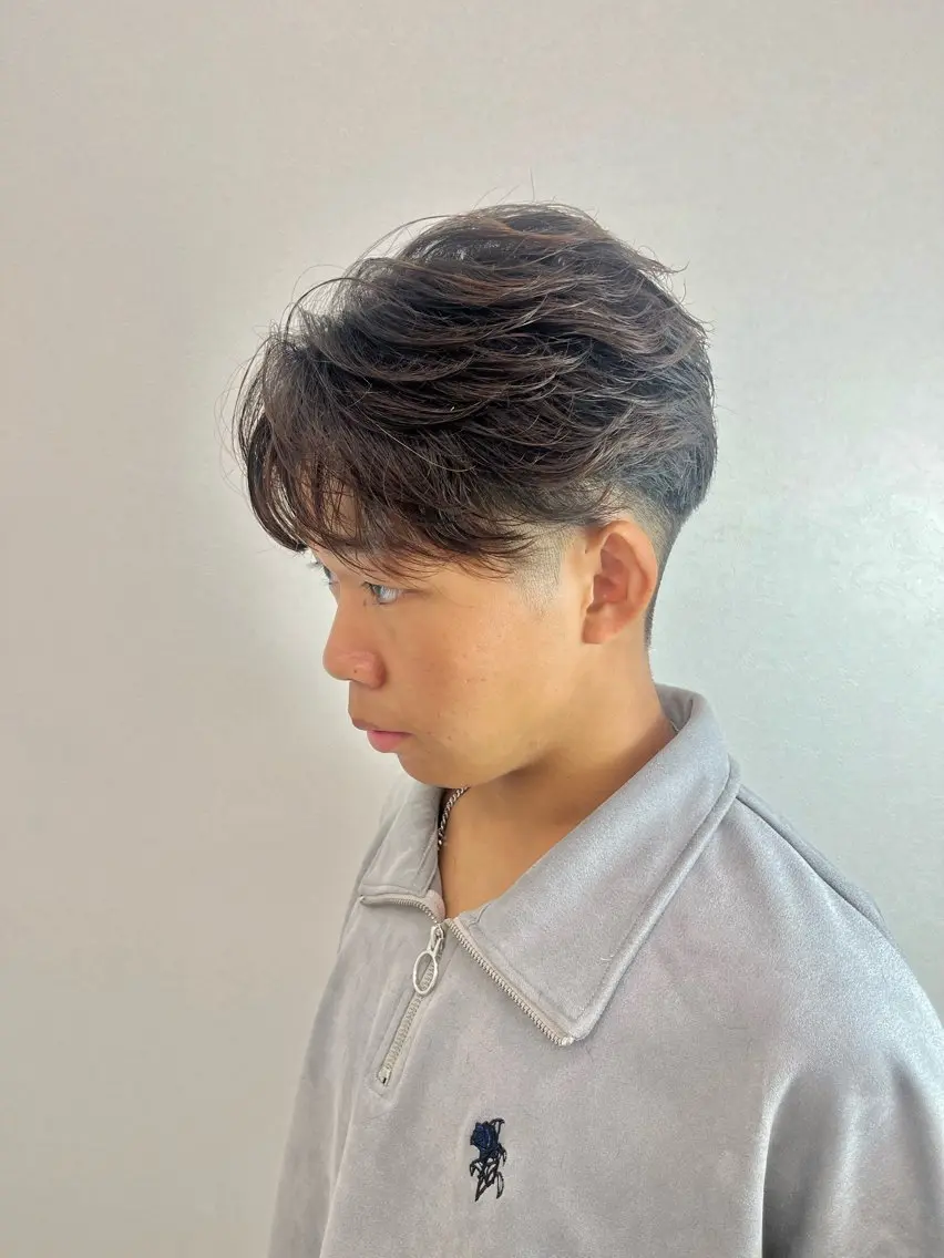パーマ メンズ カット パーマ トリートメント 垢抜けのあっきー/ 本厚木徒歩1分のヘアスタイル