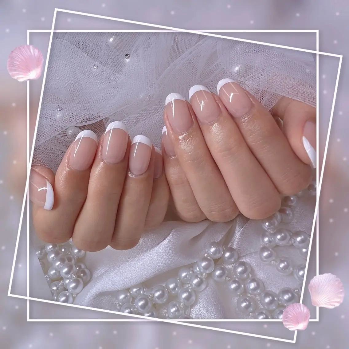 ネイル チークネイル フレンチネイル グラデーション マグネットネイル マグネットフレンチ ハンドネイル Chill Nailsalonのネイルデザイン