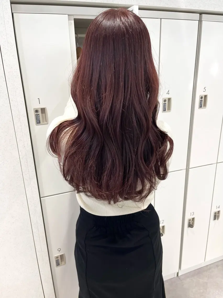 ロング カラー カット ヘアカラー トリートメント 韓国ハッシュカット/ 新宿/髪質改善/岡崎のヘアスタイル