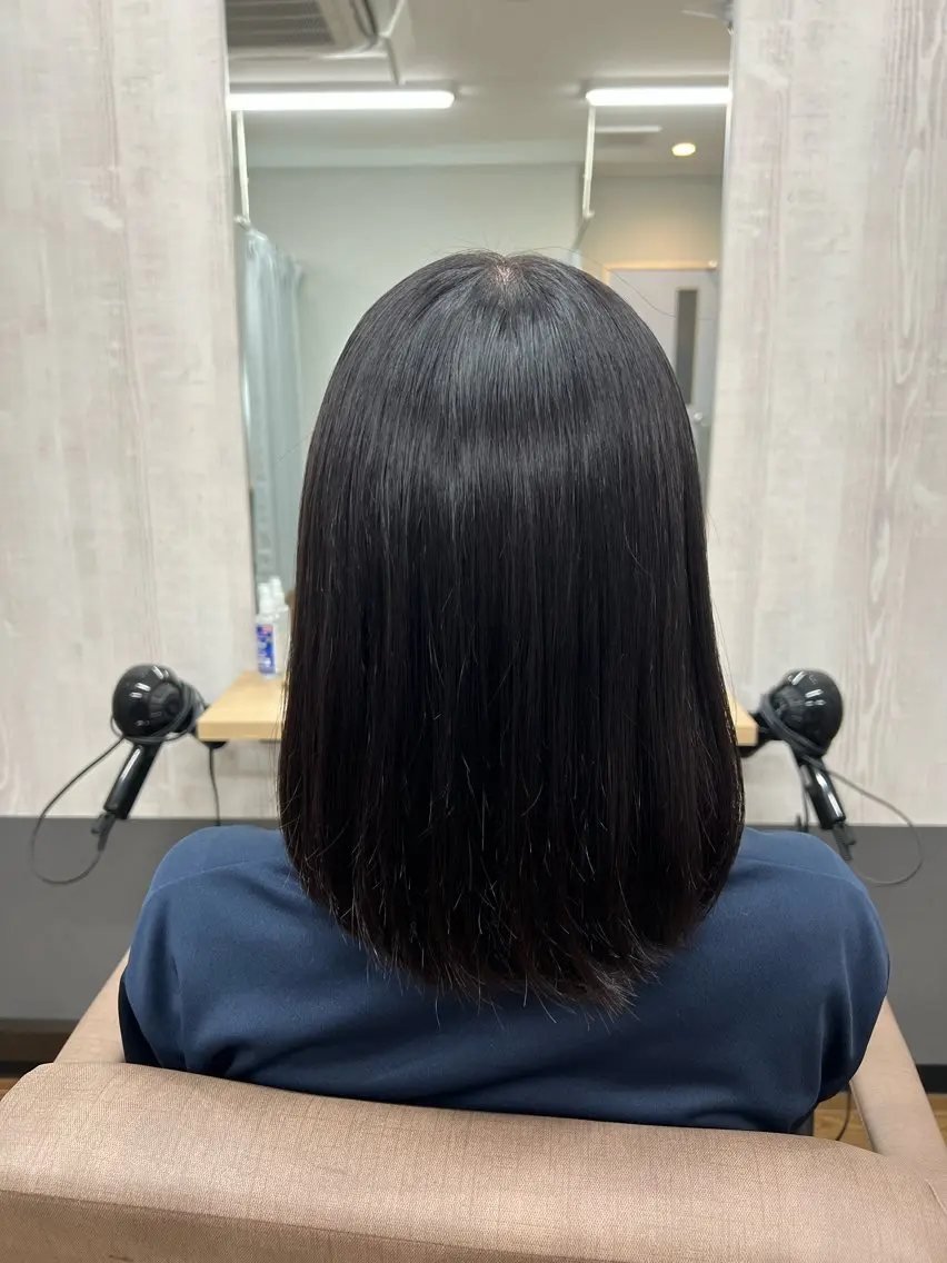 ミディアム カット 縮毛矯正 トリートメント TELA HAIR 幕張本郷店　千尋のヘアスタイル