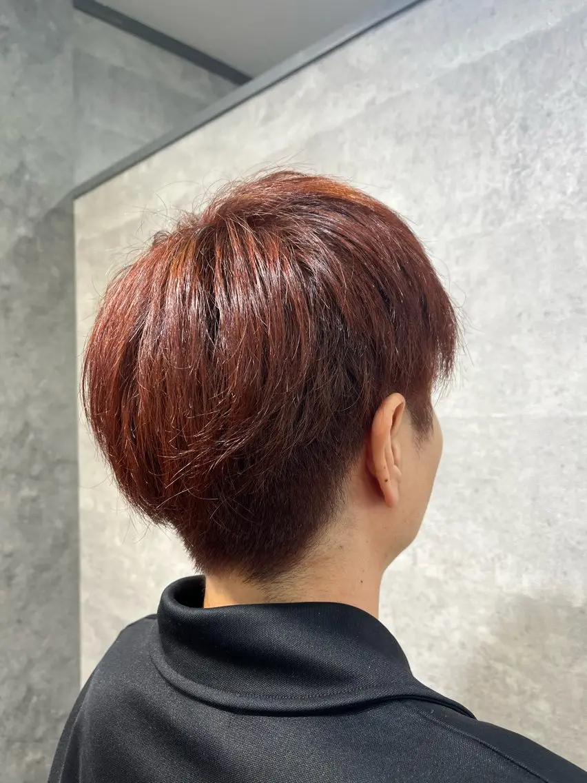 ショート カラー ヘッドスパ 紫音 cutwells郡山のヘアスタイル