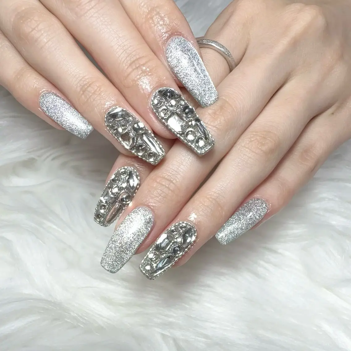 ネイル 長さ出し 持ち込み ハンドネイル L'ino nailのネイルデザイン
