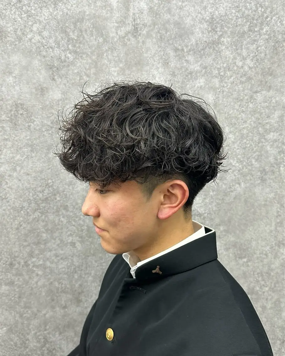 パーマ メンズ センターパート特化 🌹RIO🌹のヘアスタイル
