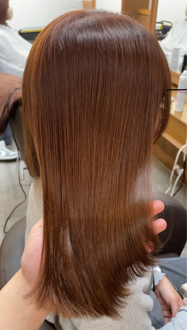 ミディアム カラー ヘアカラー トリートメント れい|髪質改善| カラー|高槻|大阪のヘアスタイル