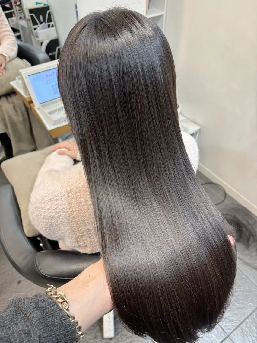 カラー アッシュ アッシュグレー 透明感カラー 髪質改善 カット ヘアカラー トリートメント ヘッドスパ グレージュ/髪質改善 Yamato.hのヘアスタイル