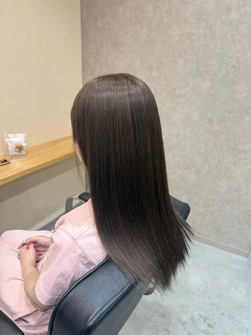 ロング カット ヘアカラー トリートメント 🍒透明感カラー /ダブルカラー🍒のヘアスタイル