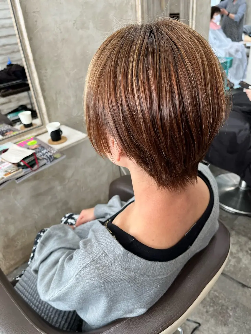 ショート 縮毛矯正 Atelier 大内のヘアスタイル