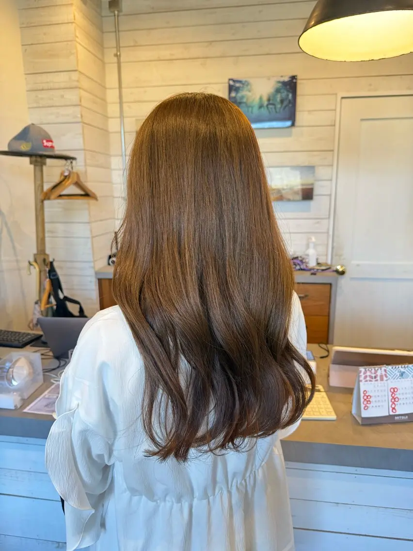 ロング カラー ベージュカラー ヘアカラー 透明感カラー/艶髪/ Ayakaのヘアスタイル