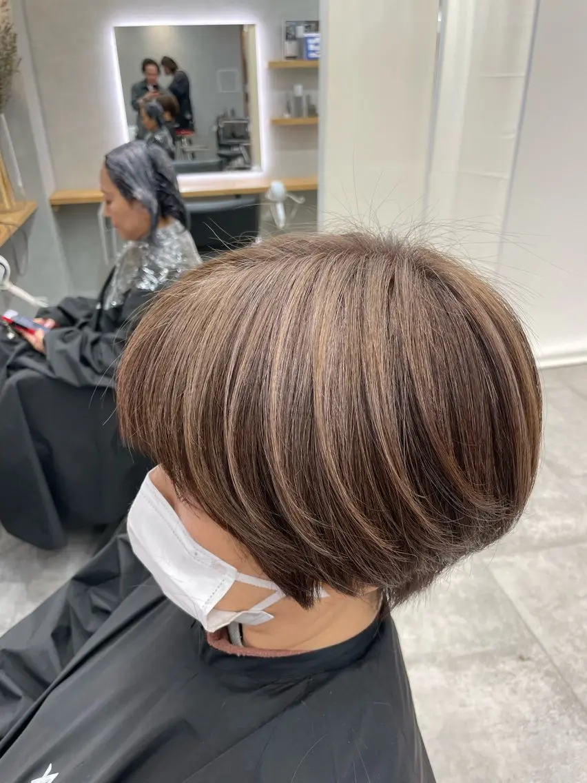 ショート カラー NOAHL上尾店 カットモデル募集中のヘアスタイル