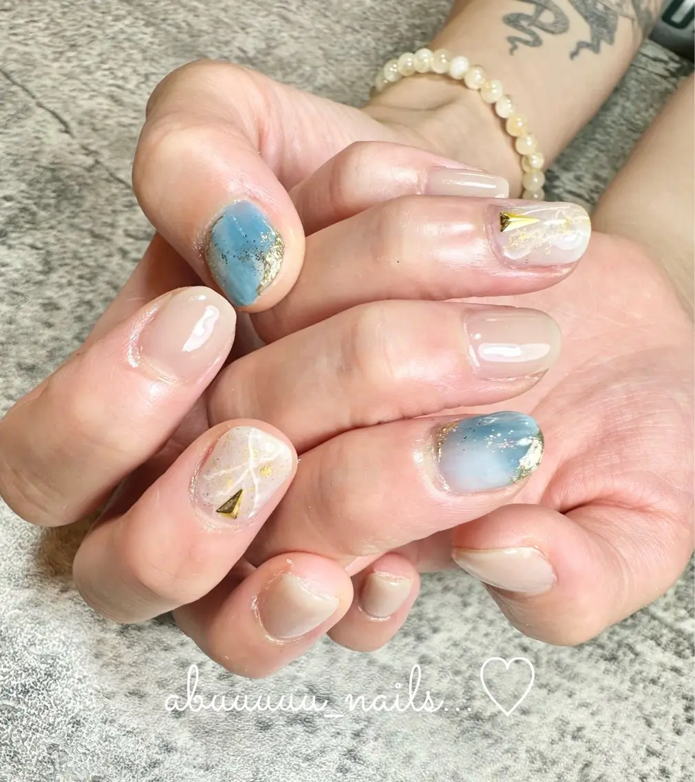 ネイル ニュアンスネイル abuuuuu nailsのネイルデザイン
