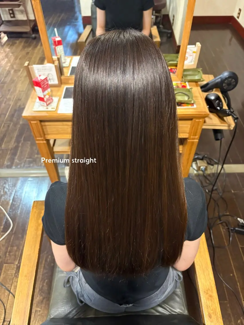ロング 髪質改善 縮毛矯正 レナ🧸🤎 アメリシュシュのヘアスタイル