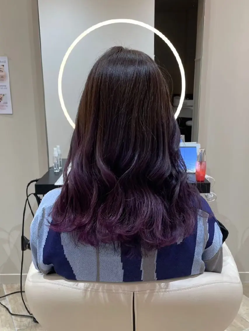 カラー 中谷 朱里のヘアスタイル