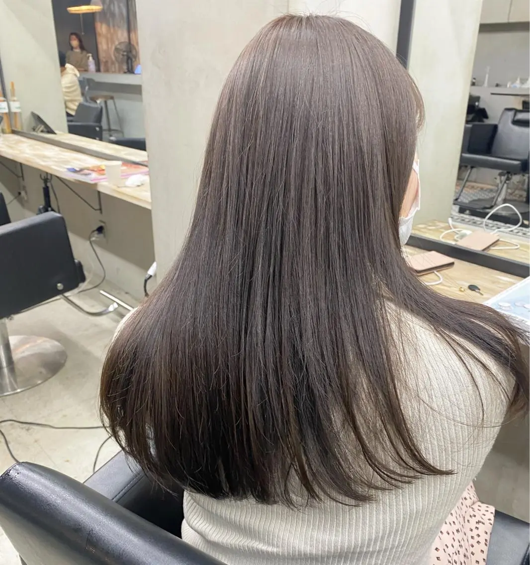 セミロング カット 縮毛矯正 トリートメント 可愛いNo.1🌼 /misakiのヘアスタイル
