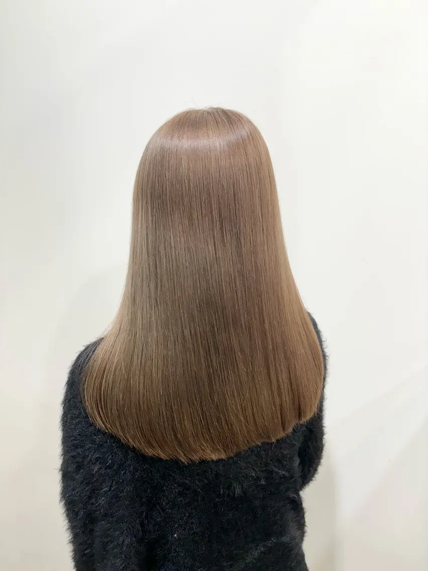 ロング カラー ヘアカラー トリートメント たなか もえなのヘアスタイル